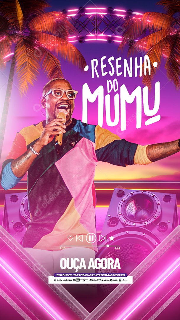 Story Flyer Resenha do Mumu Social Media PSD Editável