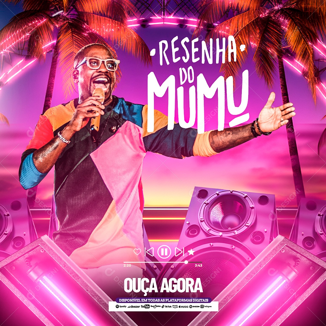 Flyer Resenha do Mumu Social Media PSD Editável