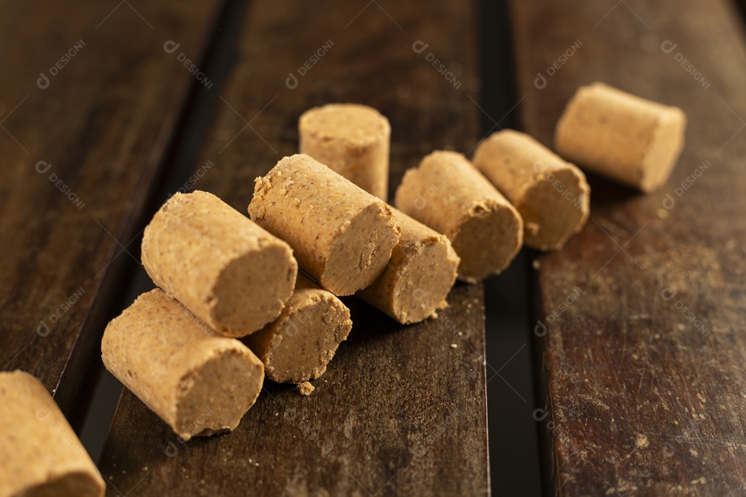 Paçocas de amendoim deliciosas