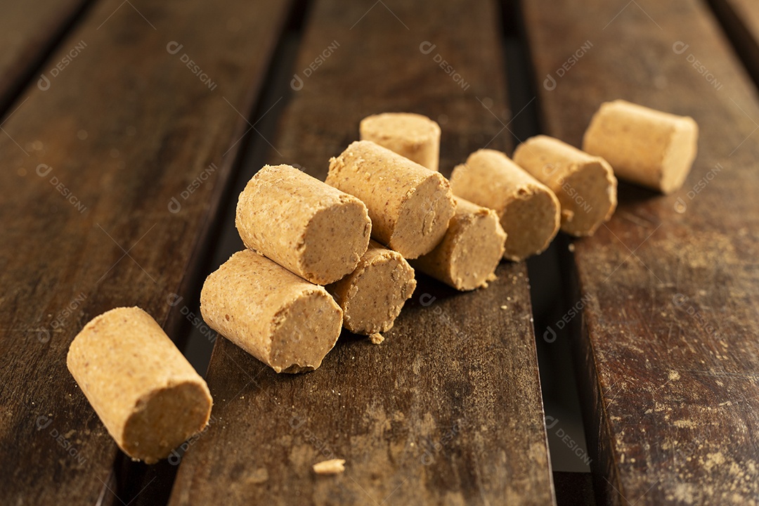 Paçocas de amendoim deliciosas