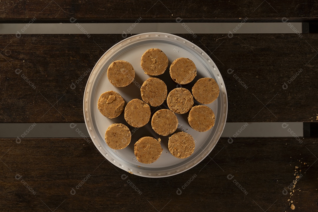 Tampa branca com paçocas