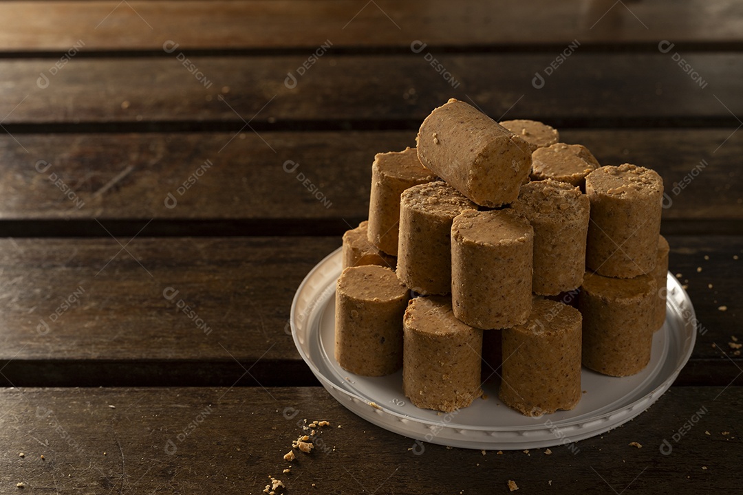 Tampa com paçocas encima