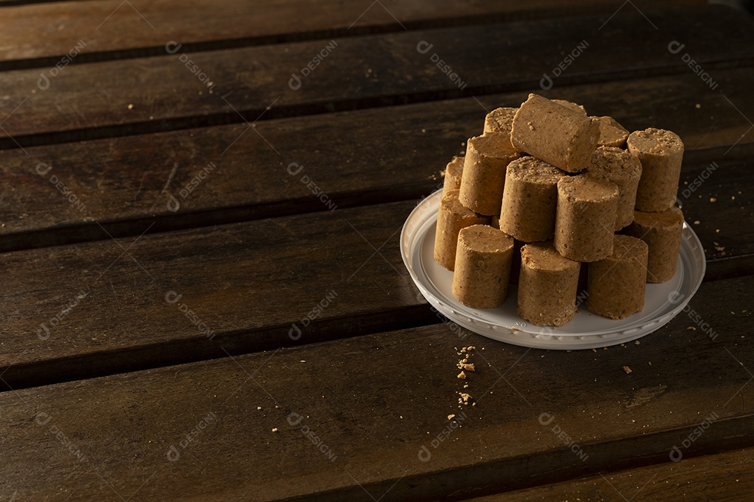 Tampa com paçocas encima