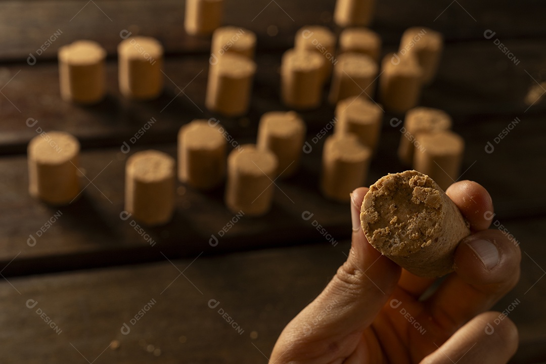 Muitas paçoca deliciosas