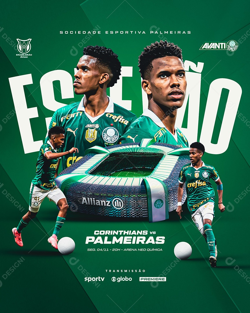 Flyer Futebol Campeonato Social Media PSD Editável