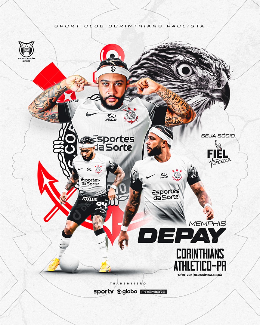 Flyer Futebol Social Media PSD Editável