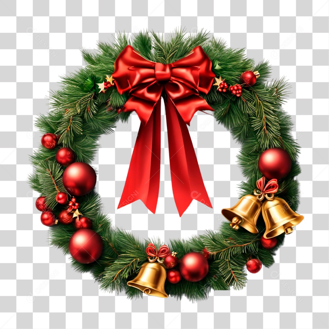 Elemento 3D Guirlanda PNG Transparente