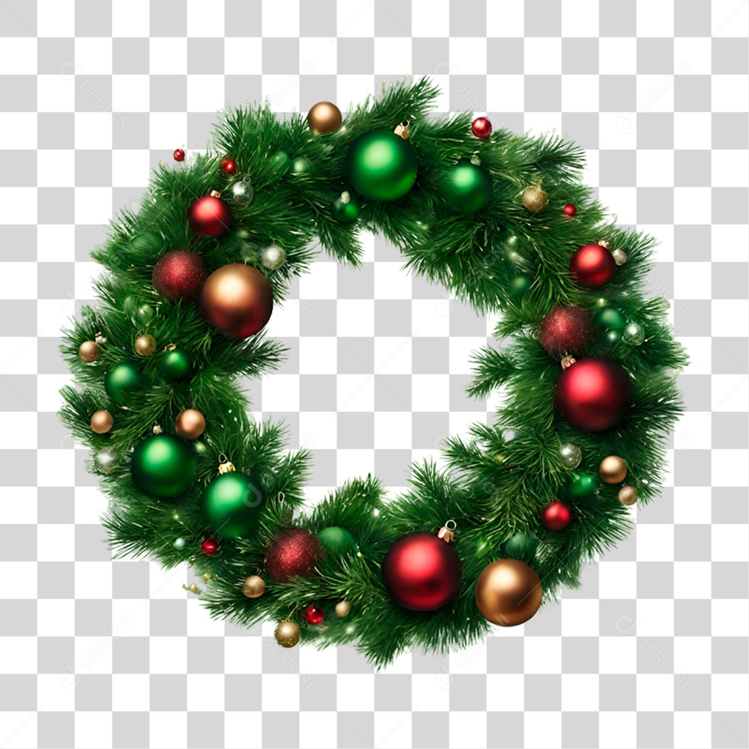 Elemento 3D Guirlanda PNG Transparente