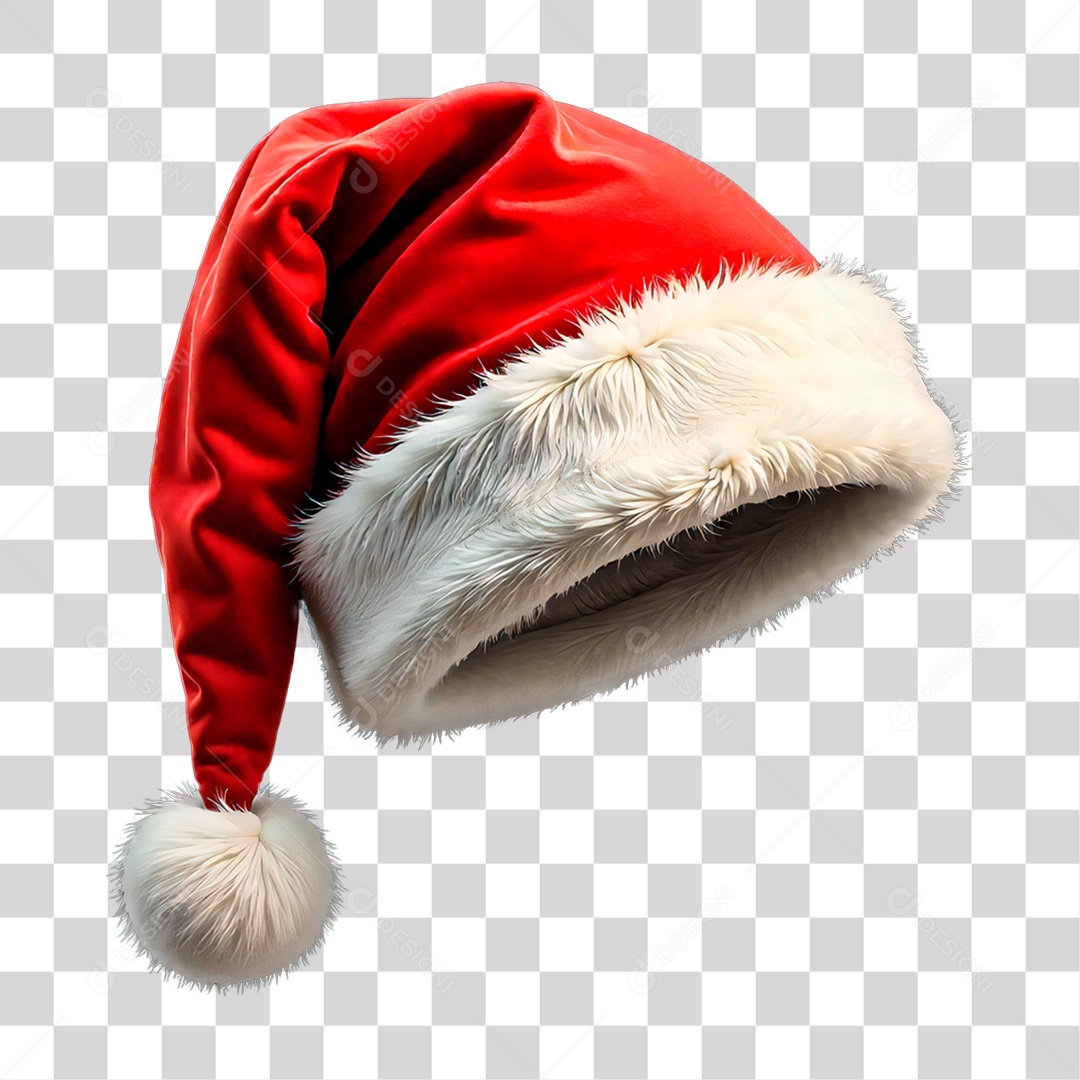Gorro de Papai Noel PNG Transparente