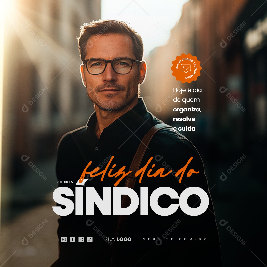 Dia do Síndico 30 de Novembro Social Media PSD Editáve