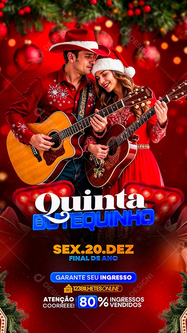 Story Flyer Natalino Quinta Butequinho Social Media PSD Editável