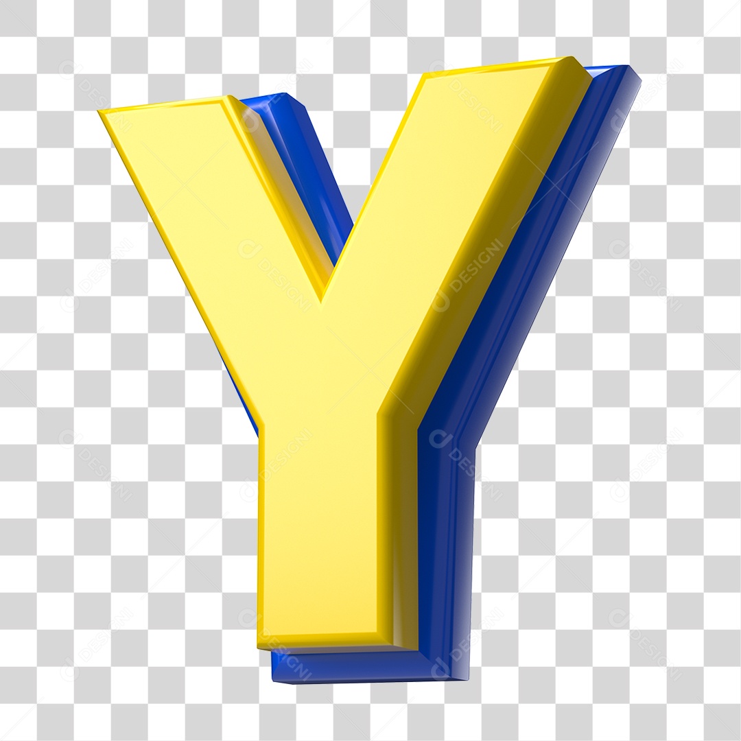 Elemento 3D Alfabeto Letra Y Letras PNG Transparente