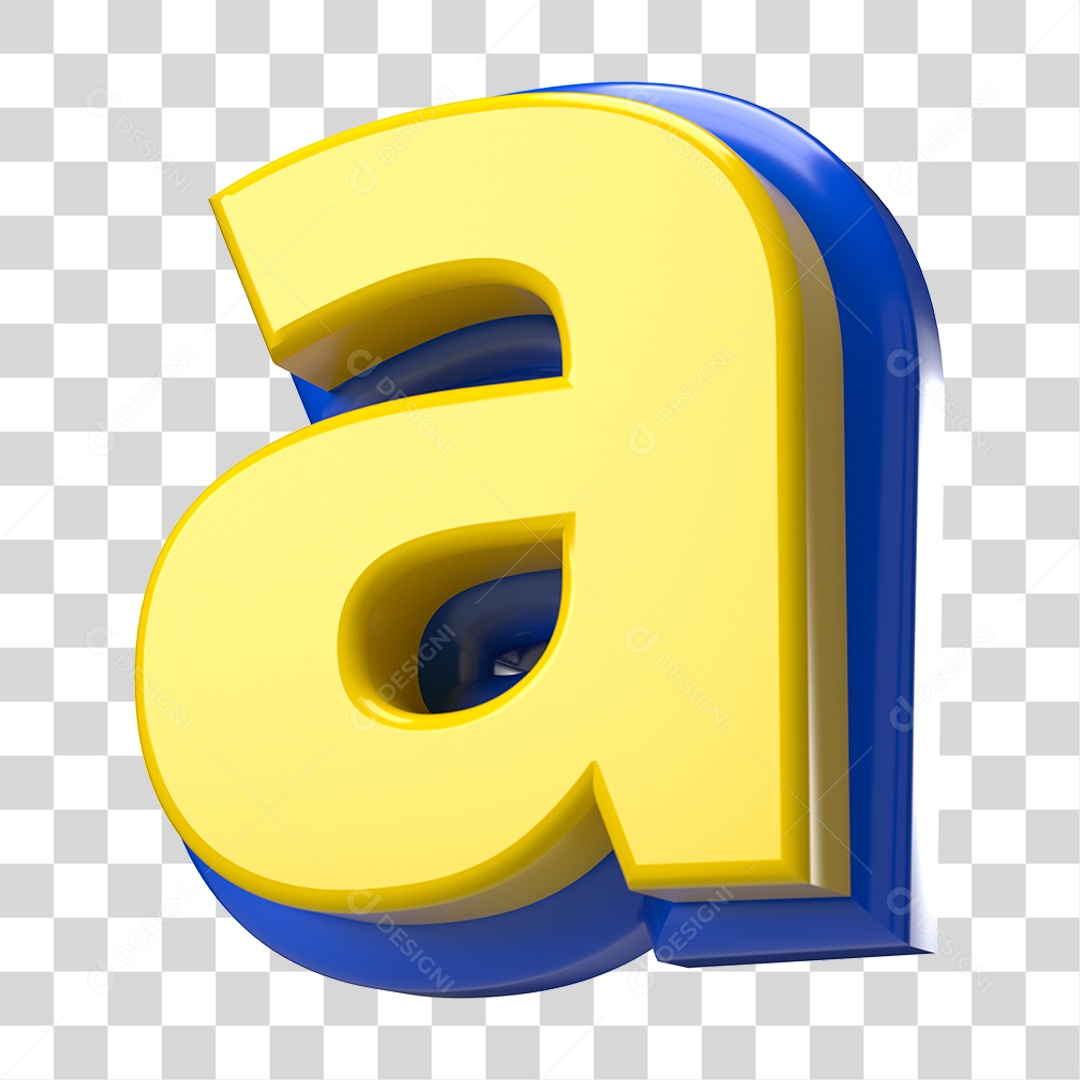 Elemento 3D Alfabeto Letra A Letras PNG Transparente
