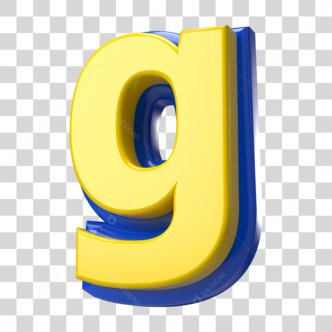 Elemento 3D Alfabeto Letra G Letras PNG Transparente