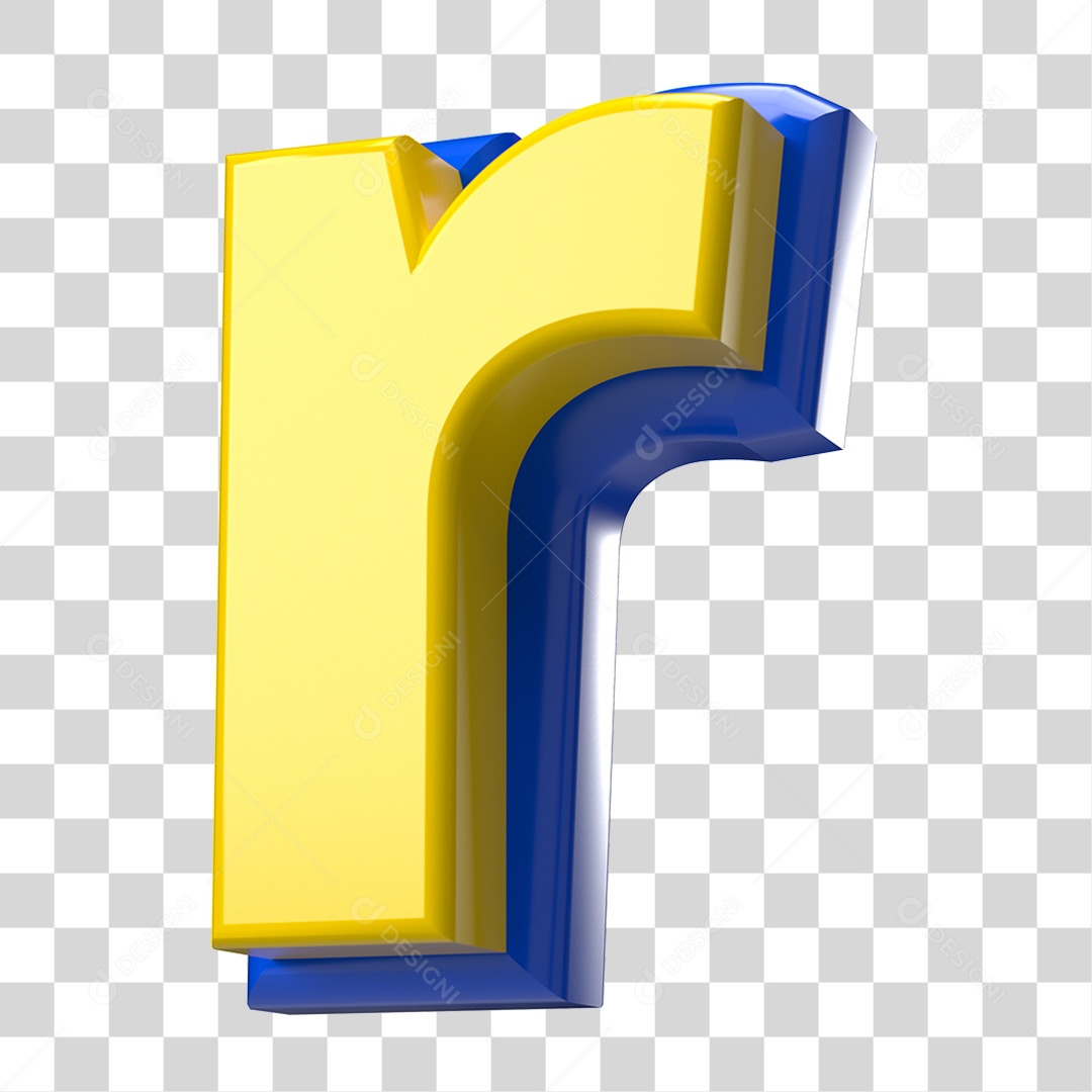 Elemento 3D Alfabeto Letra R Letras PNG Transparente