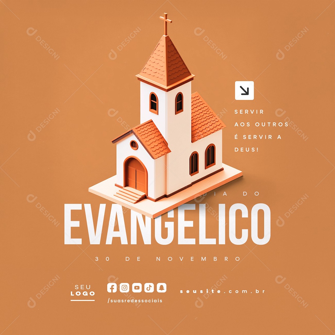 Dia do Evangélico 30 de Novembro Social Media PSD Editável