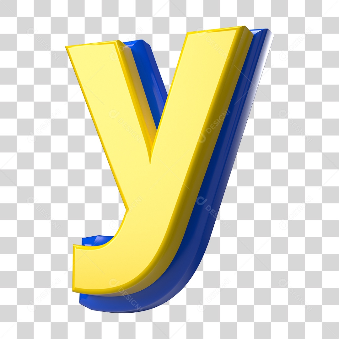 Elemento 3D Alfabeto Letra Y Letras PNG Transparente