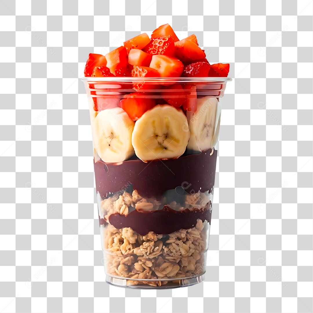Copo de Açaí PNG Transparente