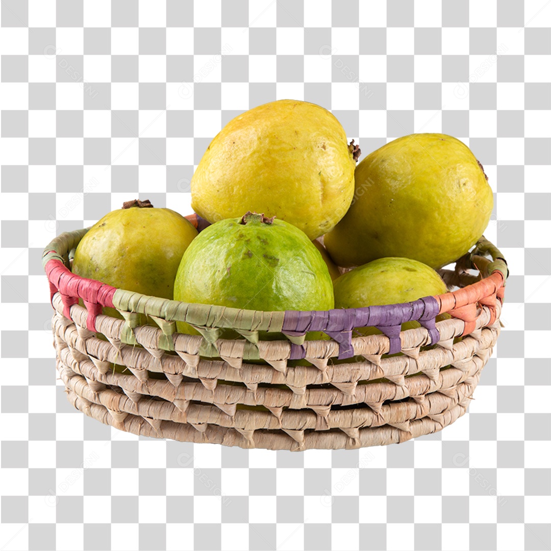 Cestas de Frutas Goiaba PNG Transparente