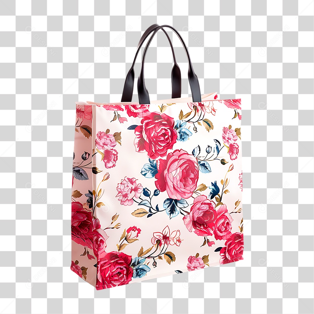 Sacola Florida PNG Transparente