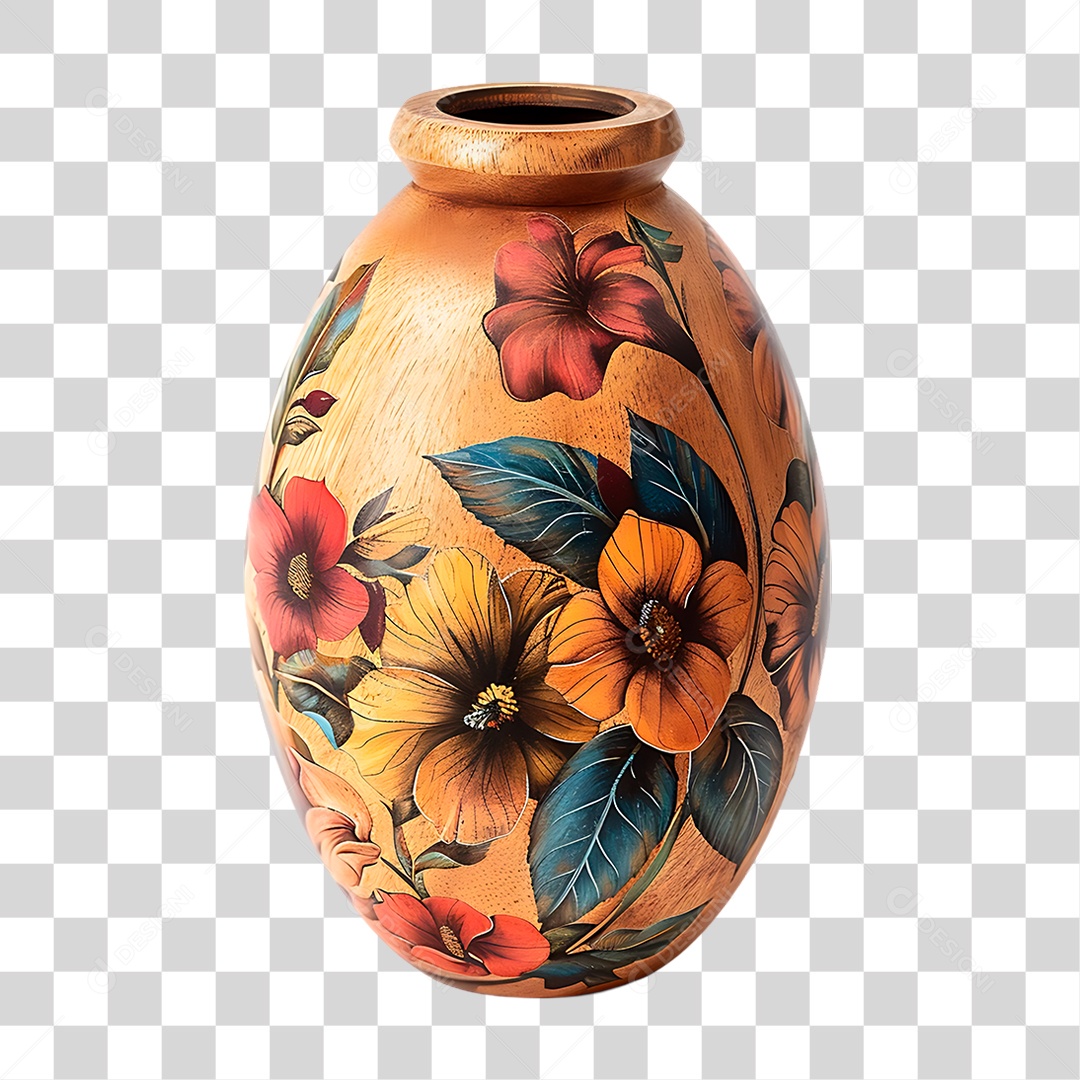 Vaso de Flor PNG Transparente