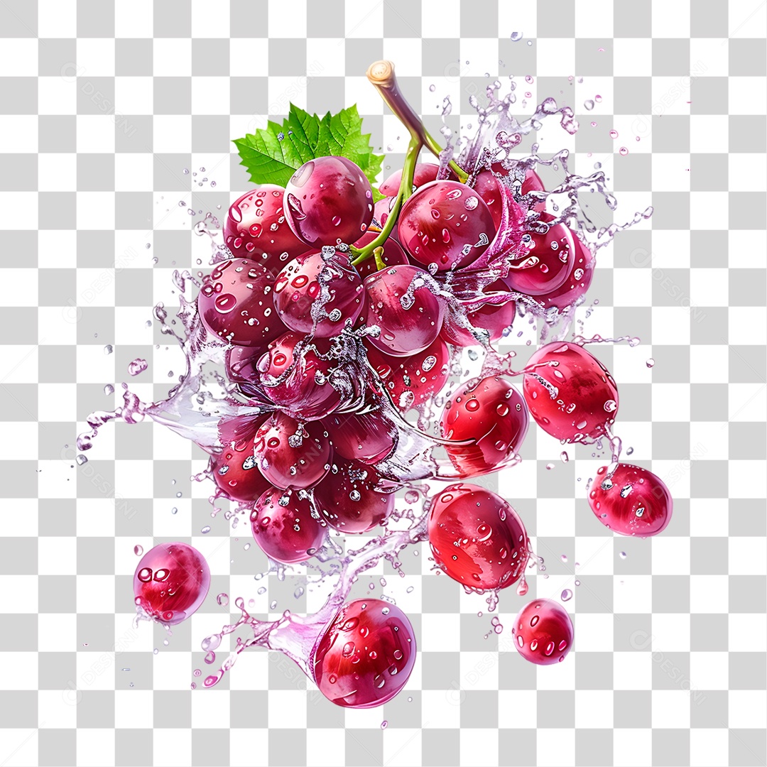 Cacho de Uva Fruta PNG Transparente