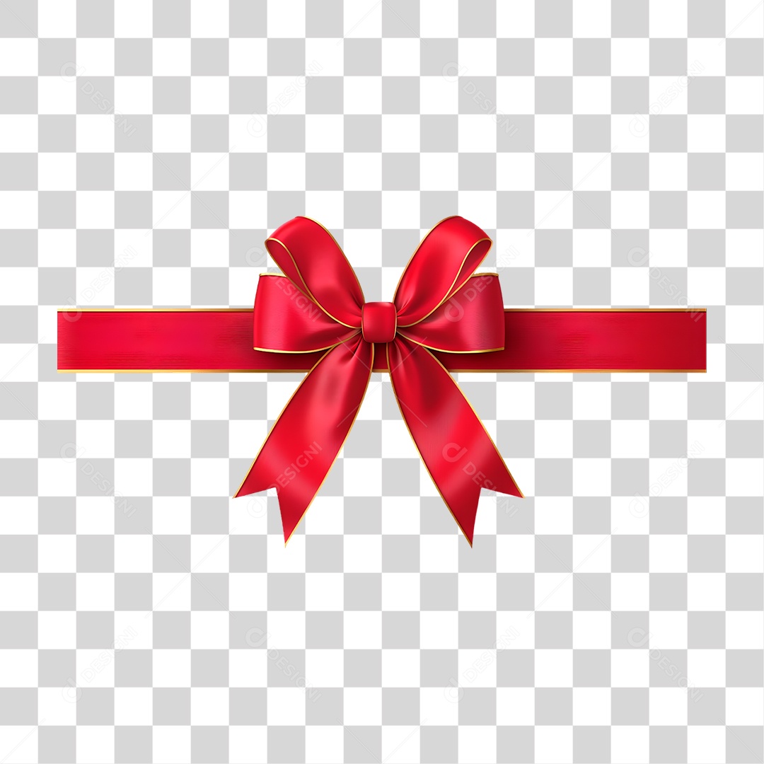 Laço Vermelho PNG Transparente