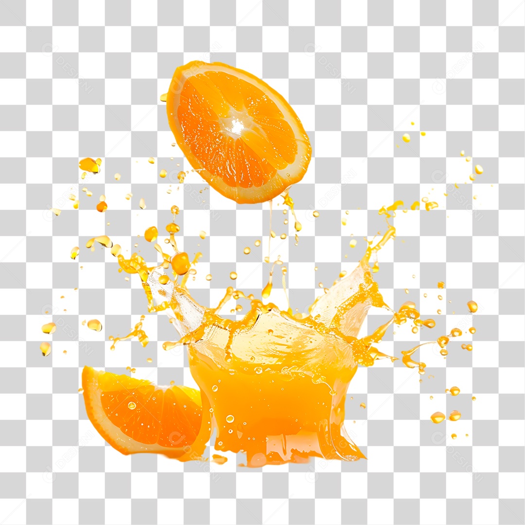 Suco de Laranja PNG Transparente