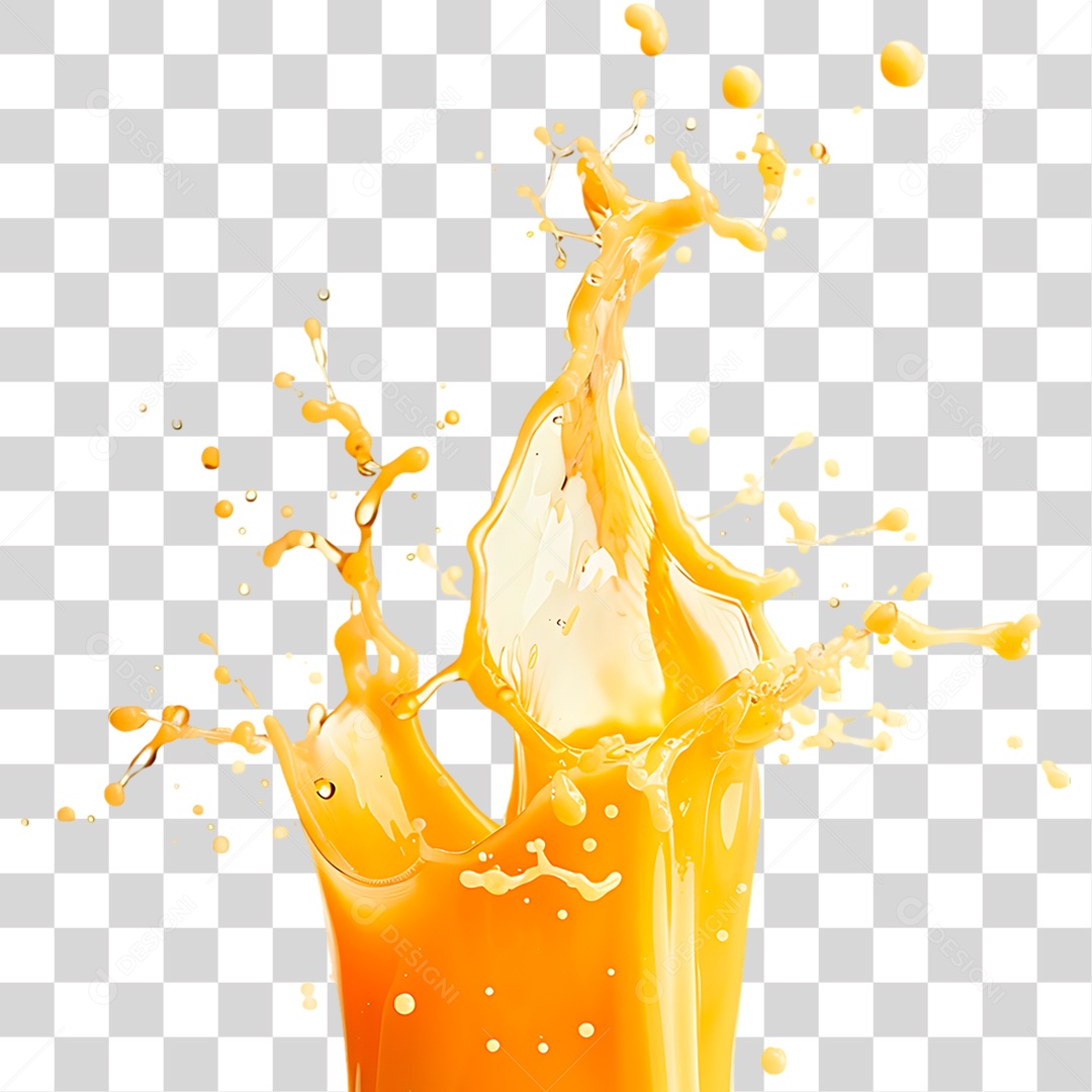 Suco de Laranja PNG Transparente