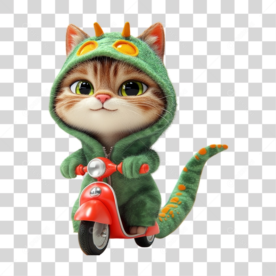 Mascote com Fantasia de Carnaval PNG Transparente