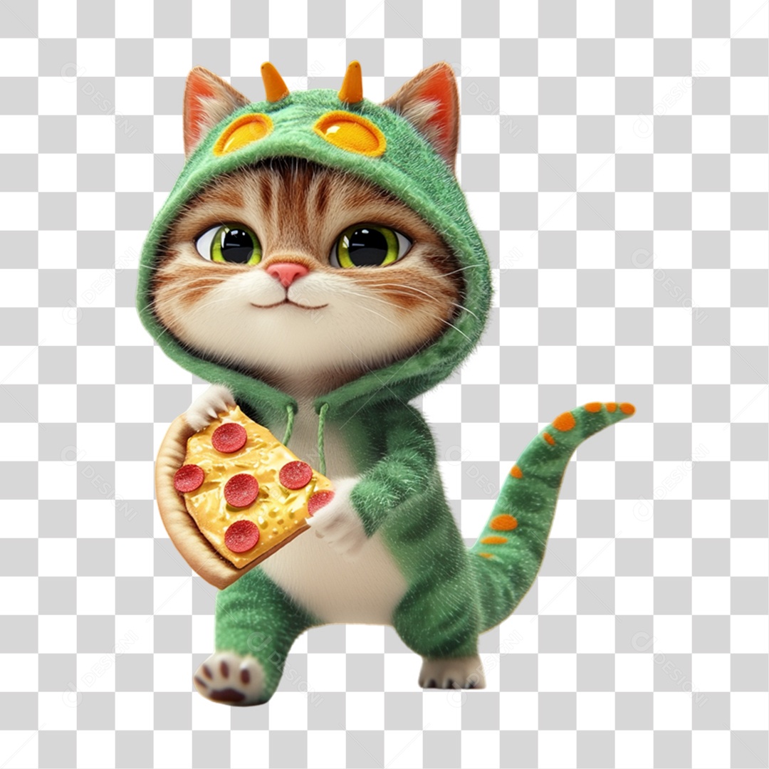 Mascote com Fantasia de Carnaval PNG Transparente