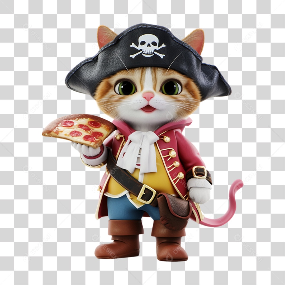 Mascote com Fantasia de Carnaval PNG Transparente