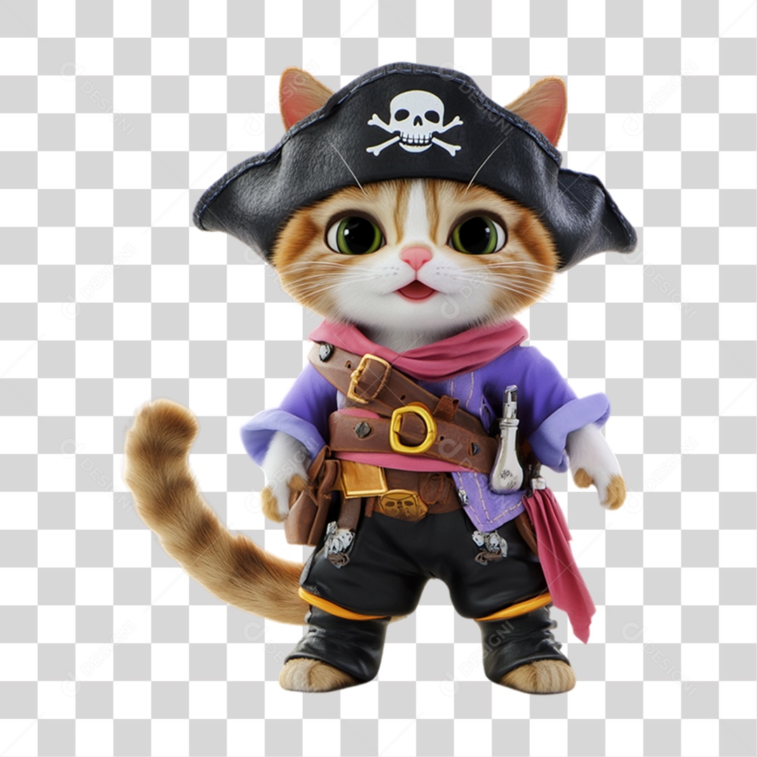 Mascote com Fantasia de Carnaval PNG Transparente