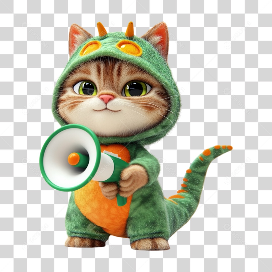 Mascote com Fantasia de Carnaval PNG Transparente