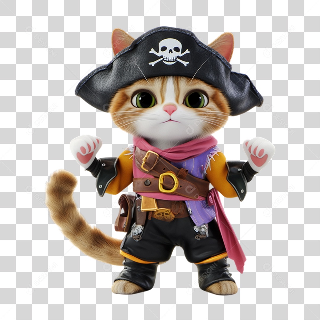 Mascote com Fantasia de Carnaval PNG Transparente