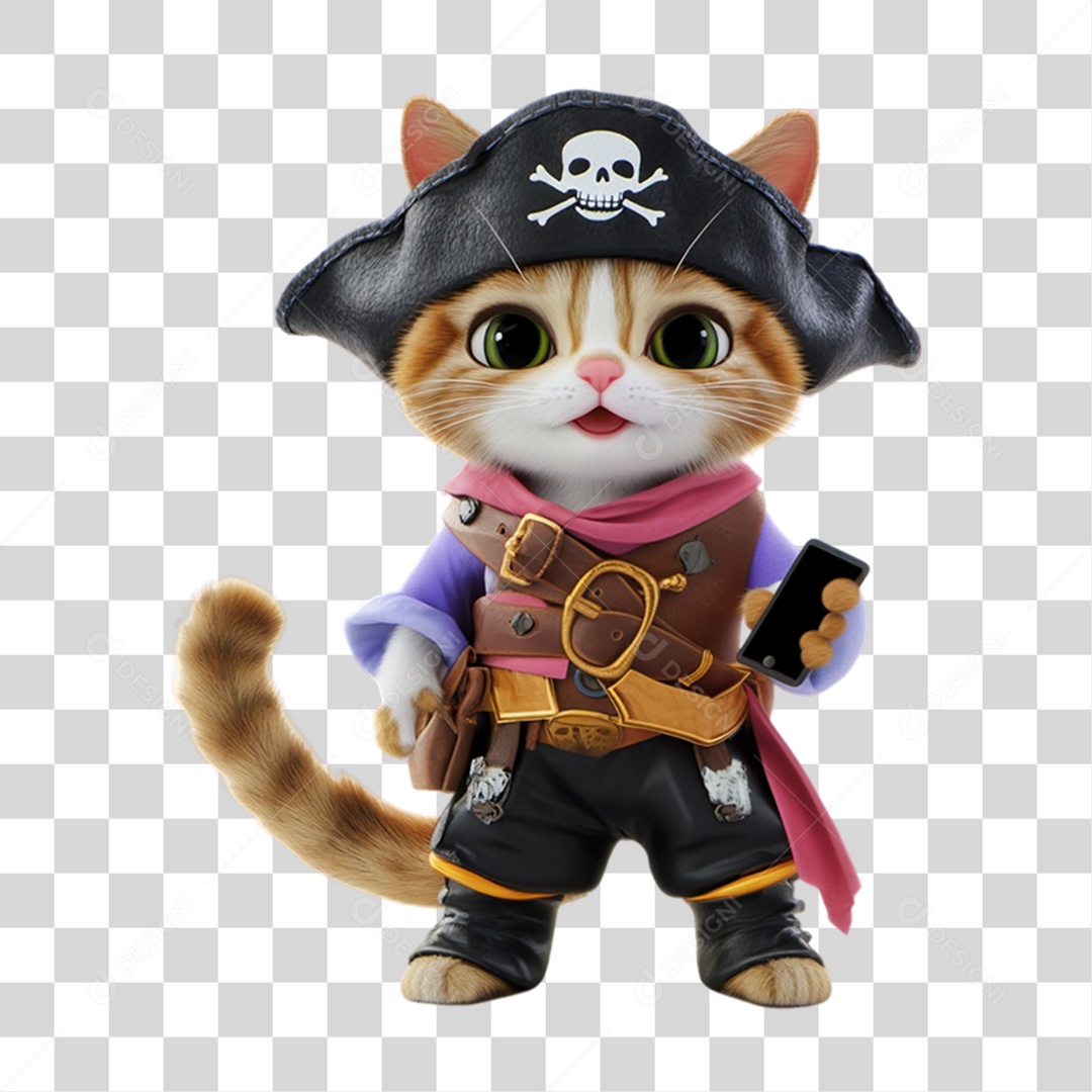 Mascote com Fantasia de Carnaval PNG Transparente