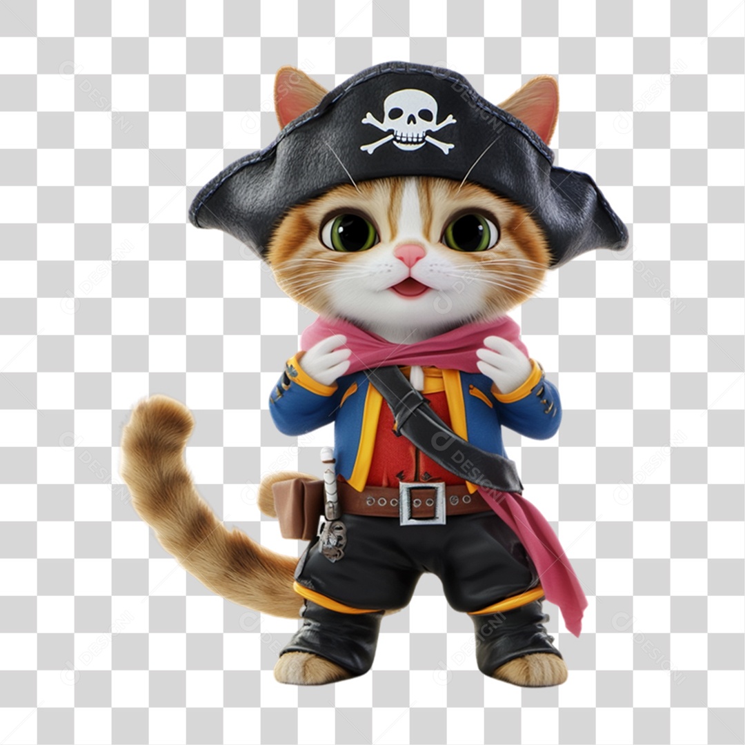 Mascote com Fantasia de Carnaval PNG Transparente