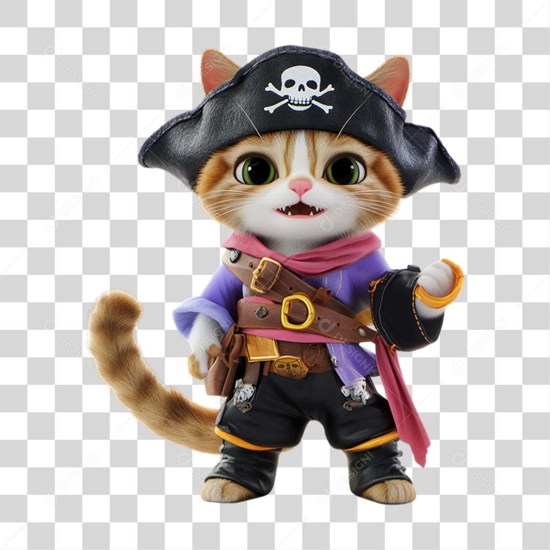 Mascote com Fantasia de Carnaval PNG Transparente