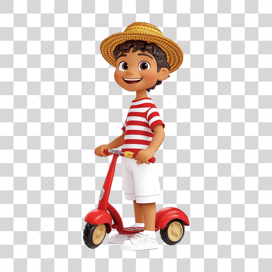 Personagem com Fantasia de Carnaval PNG Transparente