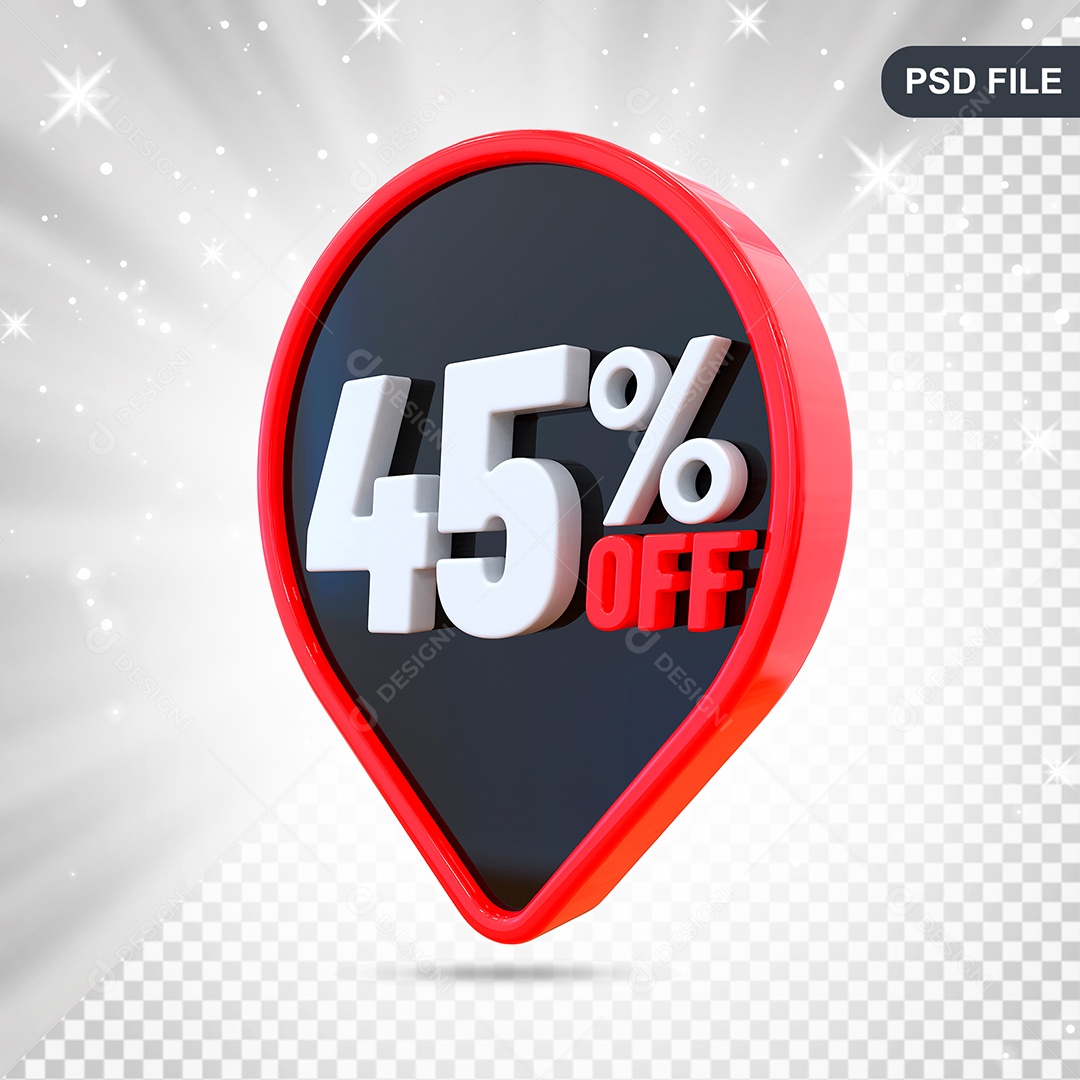 Discount 45% Colorful 3D Element For PSD Composition