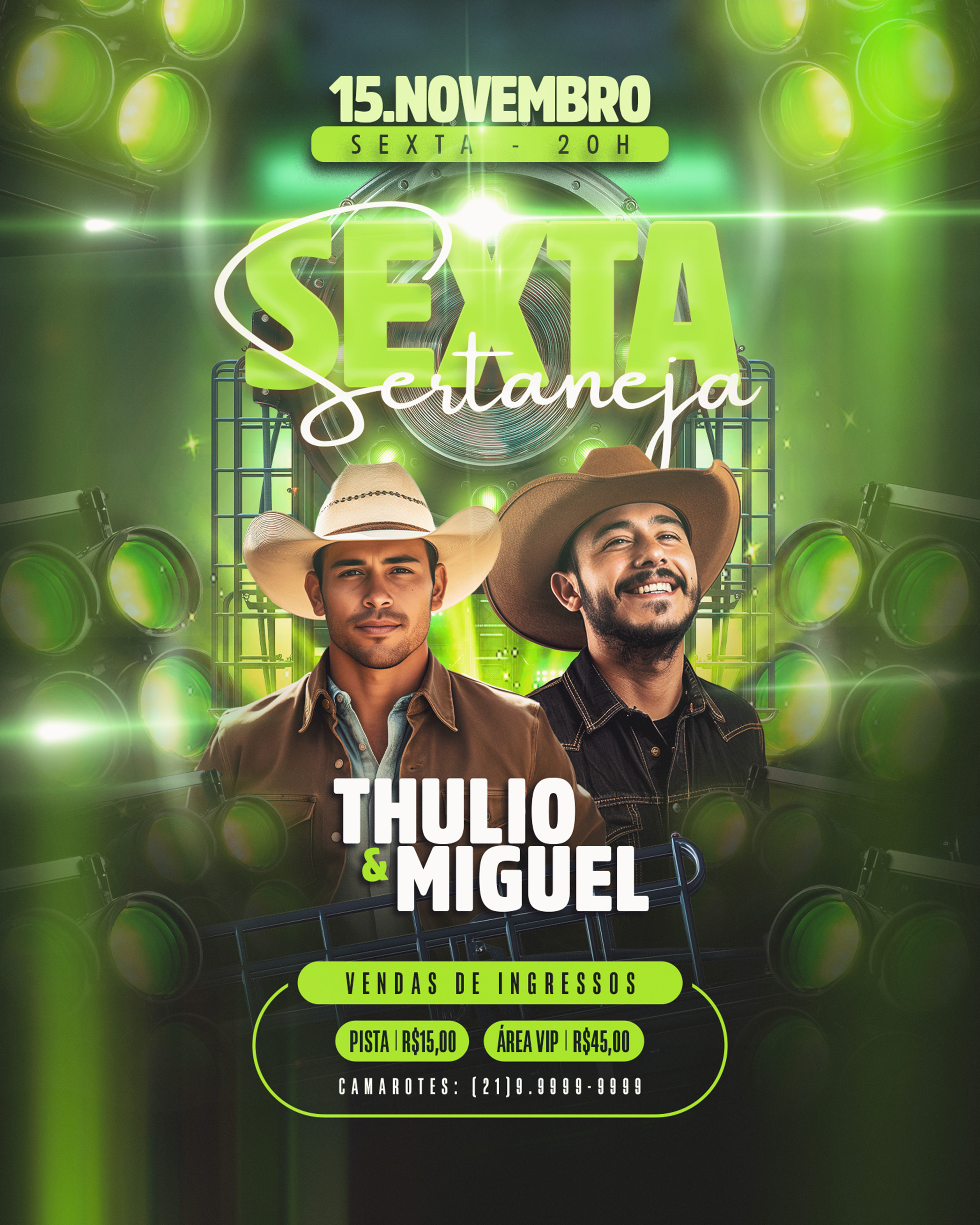 Flyer Evento Balada Sextagin Social Média PSD Editável