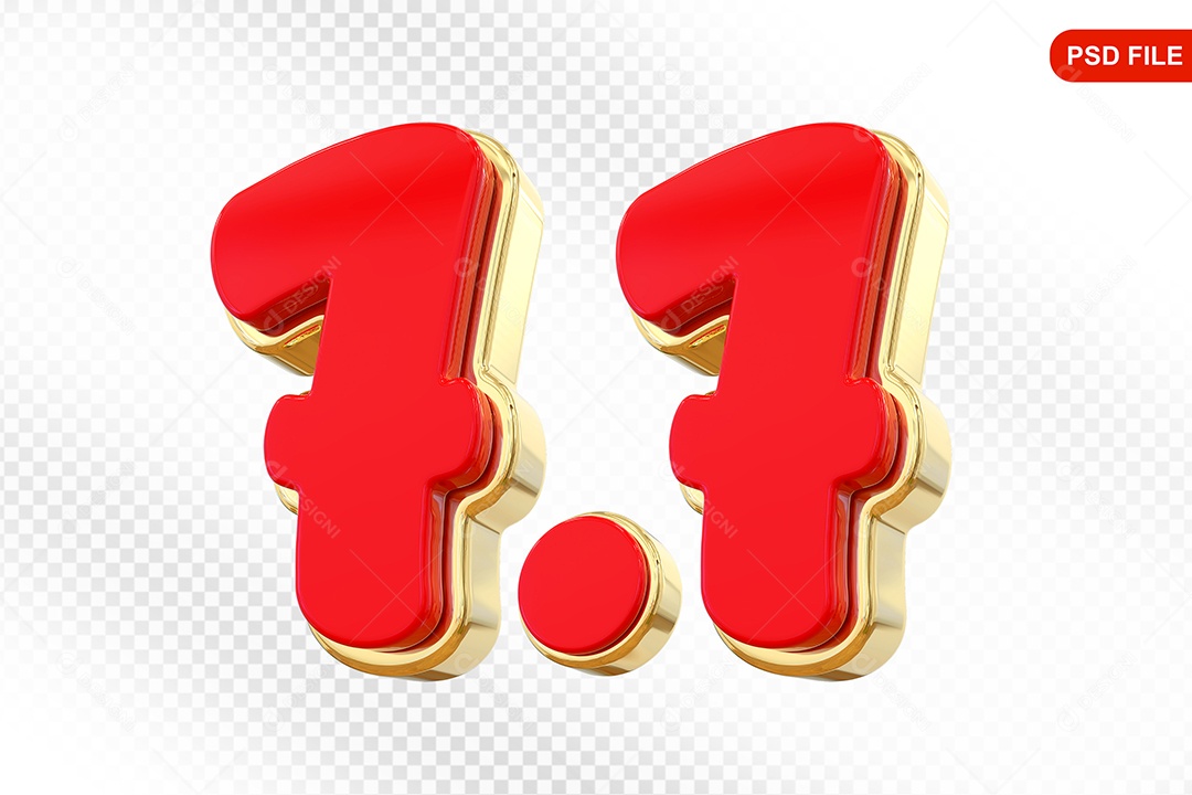 3D Element Calendar 7.7 Colorful For PSD Composition