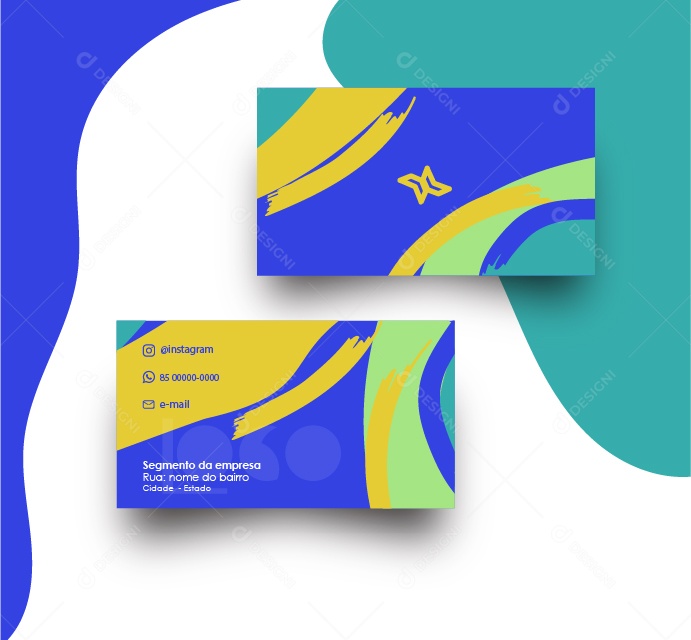 Visit Card Template Illustrations AI
