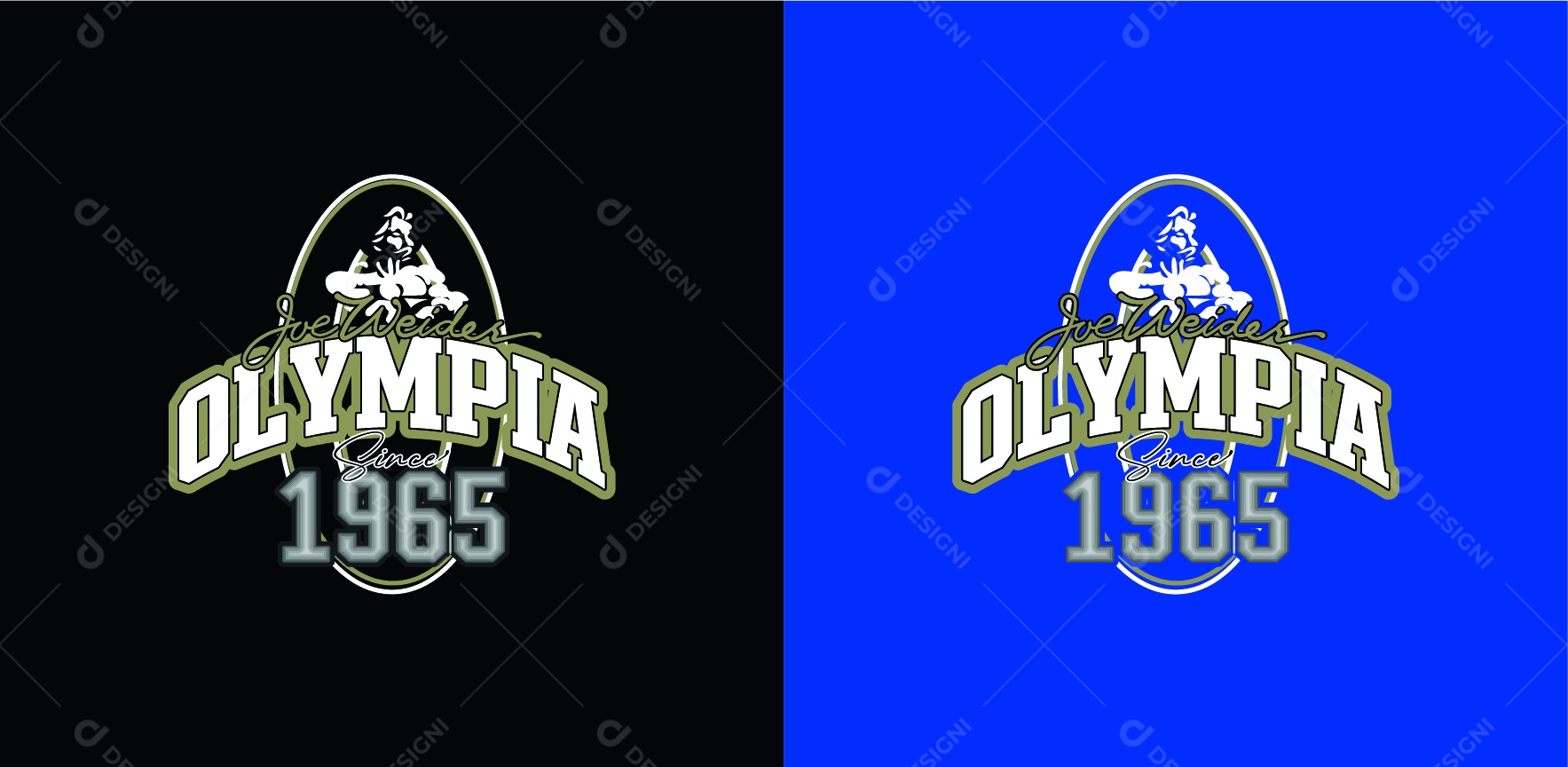 Modelo de Estampa de Olympia 1965 Ilustração AI