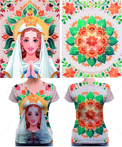 Modelo de Camiseta Coloca Ilustração AI