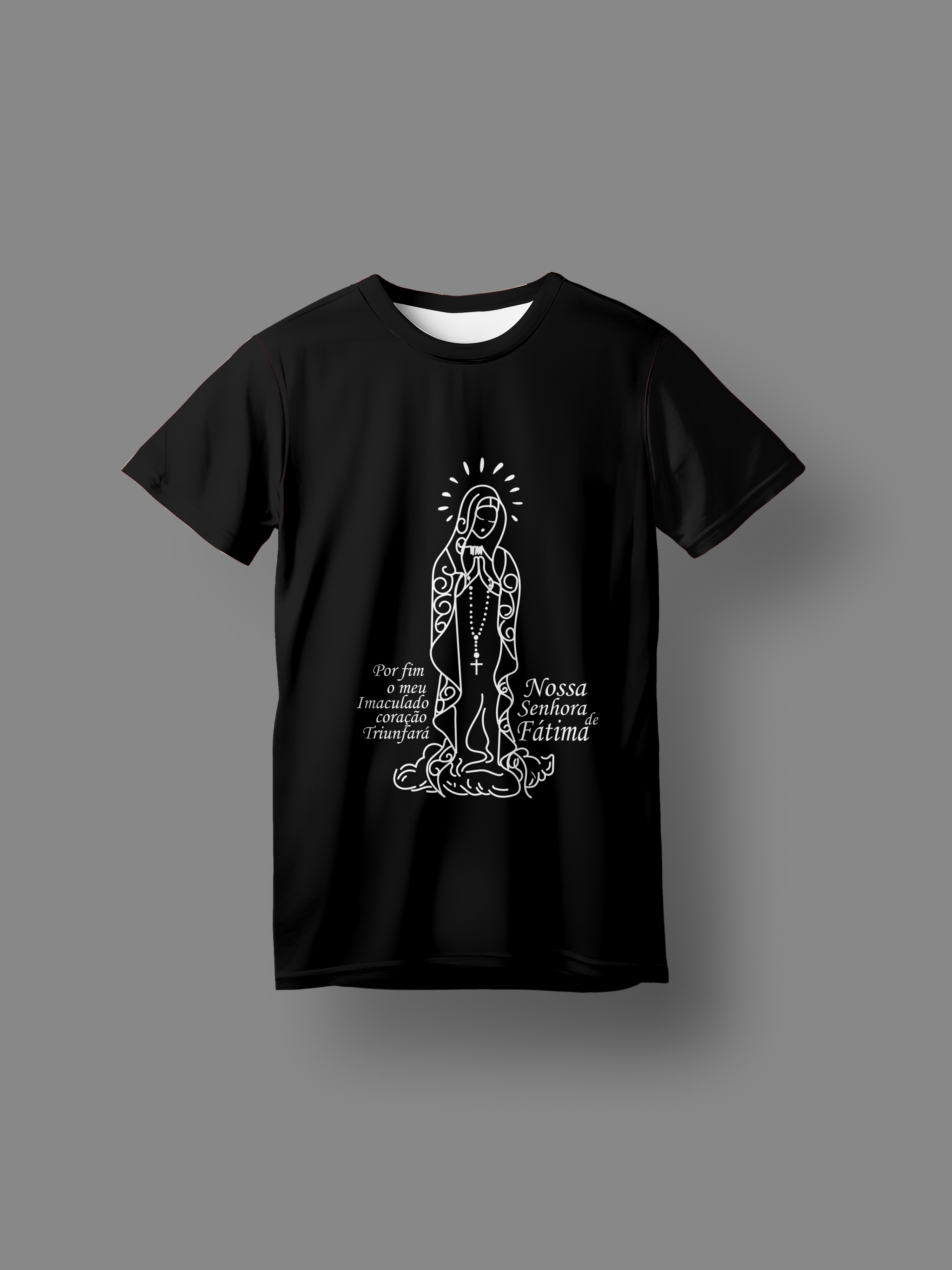 Mockup de Camiseta Católica PSD Editável