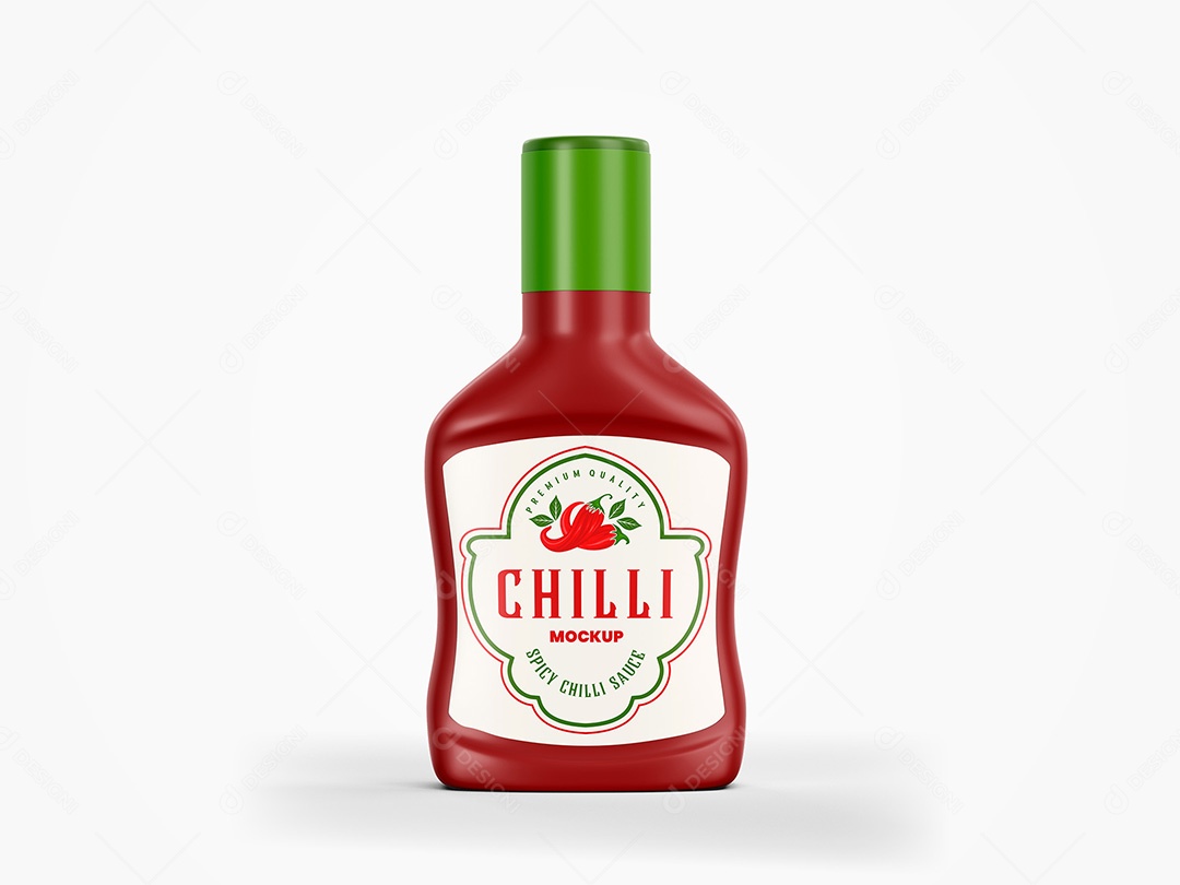 Embalagem para Molhos Mockup PSD Editável