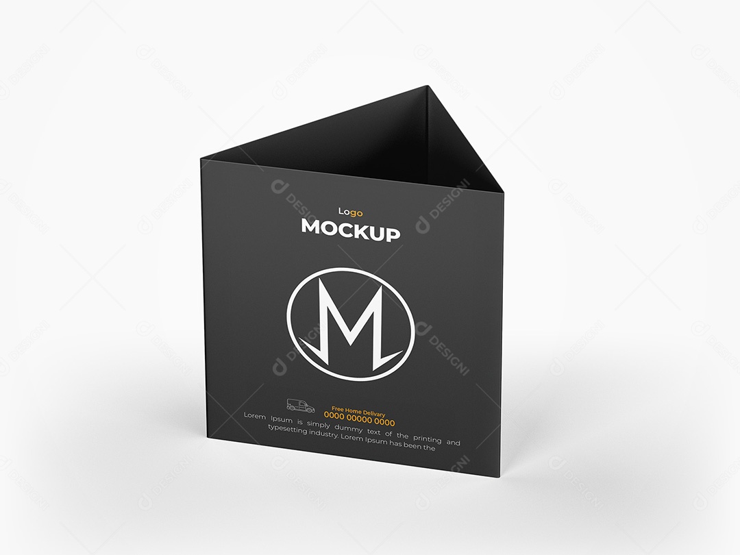 Menu de Mesa Mockup PSD Editável