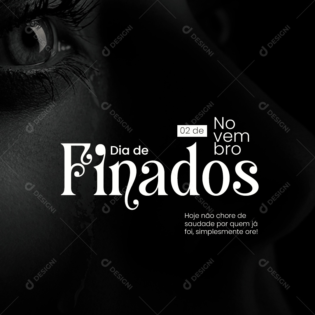 Social Media 02 de Novembro dia de Finados PSD Editável