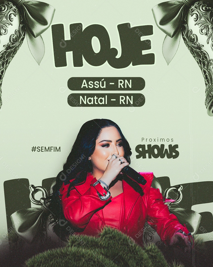 Flyer Próximos Shows Social Media PSD Editável